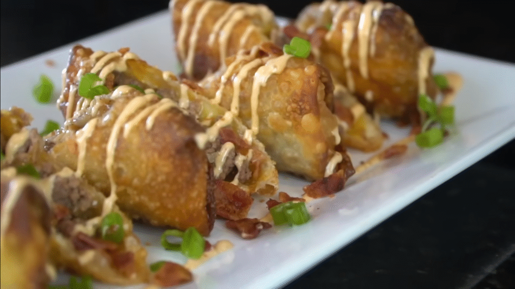 Cheeseburger Egg Rolls Disney Recipe