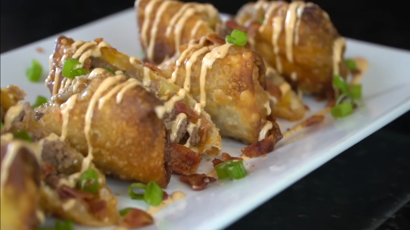 Cheeseburger Egg Rolls Disney Recipe