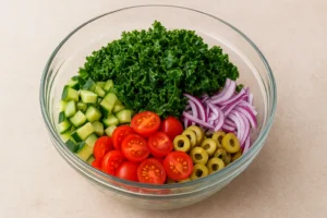 Mediterranean Kale Pasta Salad Recipe