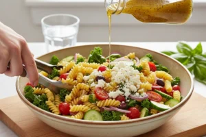 Mediterranean Kale Pasta Salad Recipe