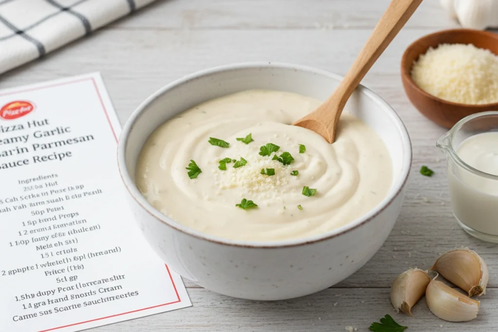 Pizza Hut Creamy Garlic Parmesan Sauce Recipe